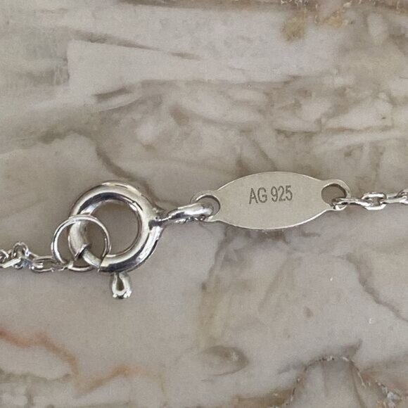 Michael Hill 925 Sterling Silver Initial “E” Necklace - Picture 8 of 9